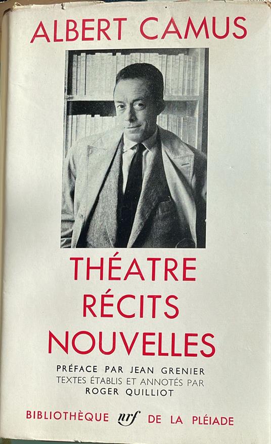 Theatre recite nouvelles - Albert Camus - copertina