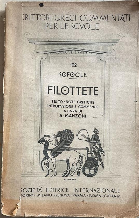Filottete - Sofocle - copertina