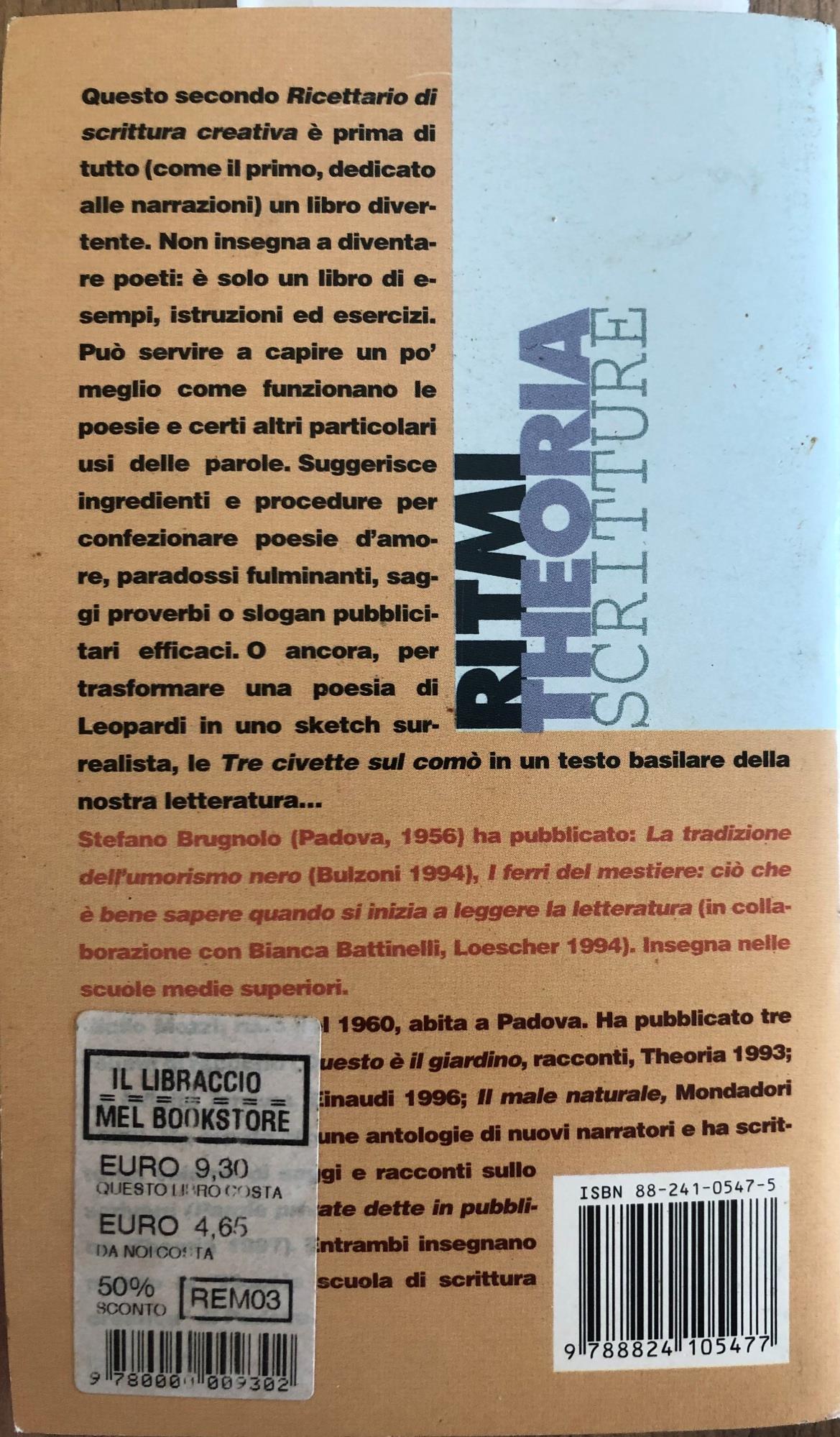 Ricettario di scrittura creativa. 2: scritture giocose e in versi