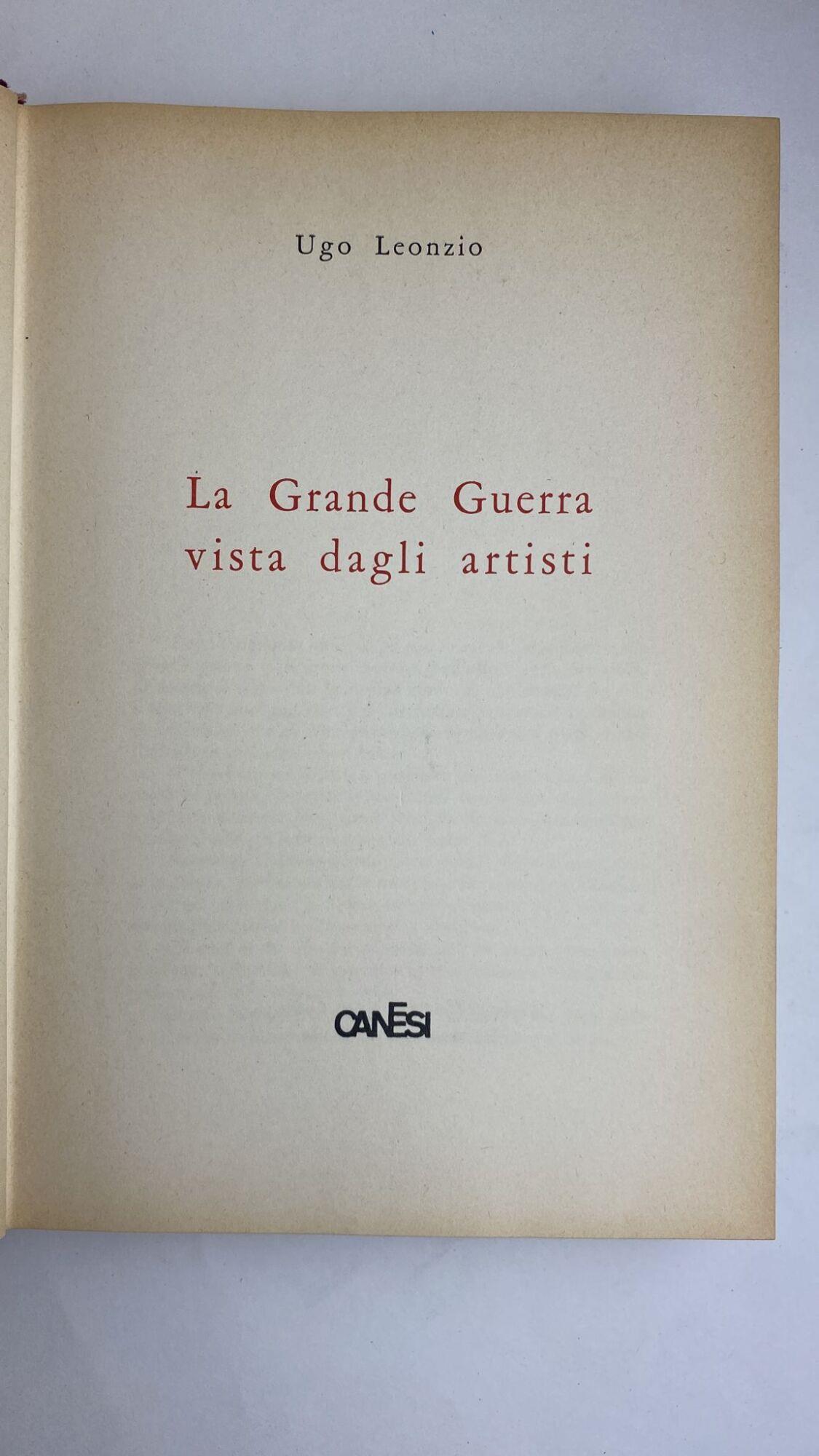 La grande guerra vista dagli artisti