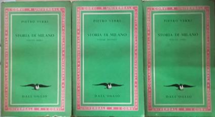 Storia di Milano - Pietro Verri - copertina