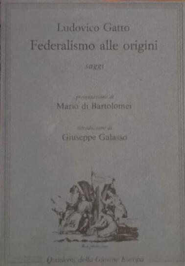 Federalismo alle origini - Ludovico Gatto - copertina