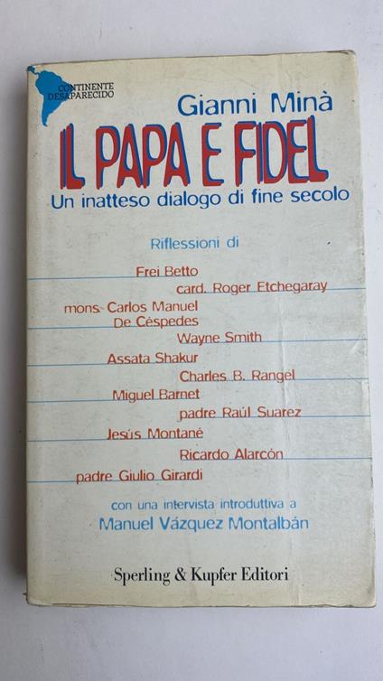 Il papa e Fidel - Gianni Minà - copertina