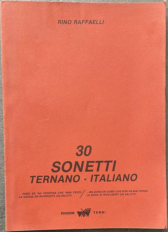 30 sonetti ternano-italiano - copertina