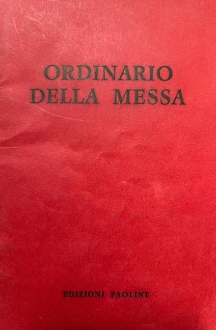 Ordinario della messa - copertina