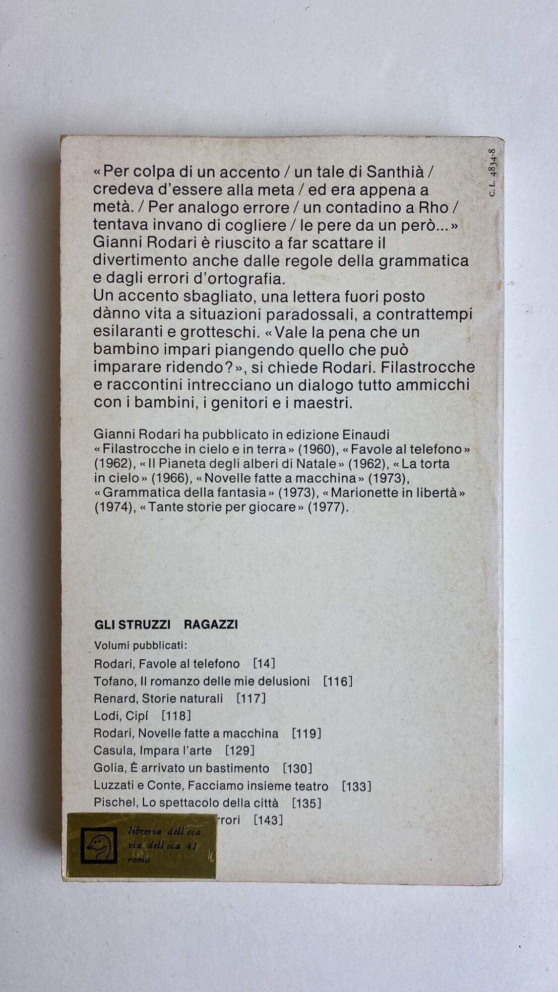 Il libro degli errori