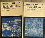Storia d'Europa. I. Storia antica e medievale II. Storia moderna