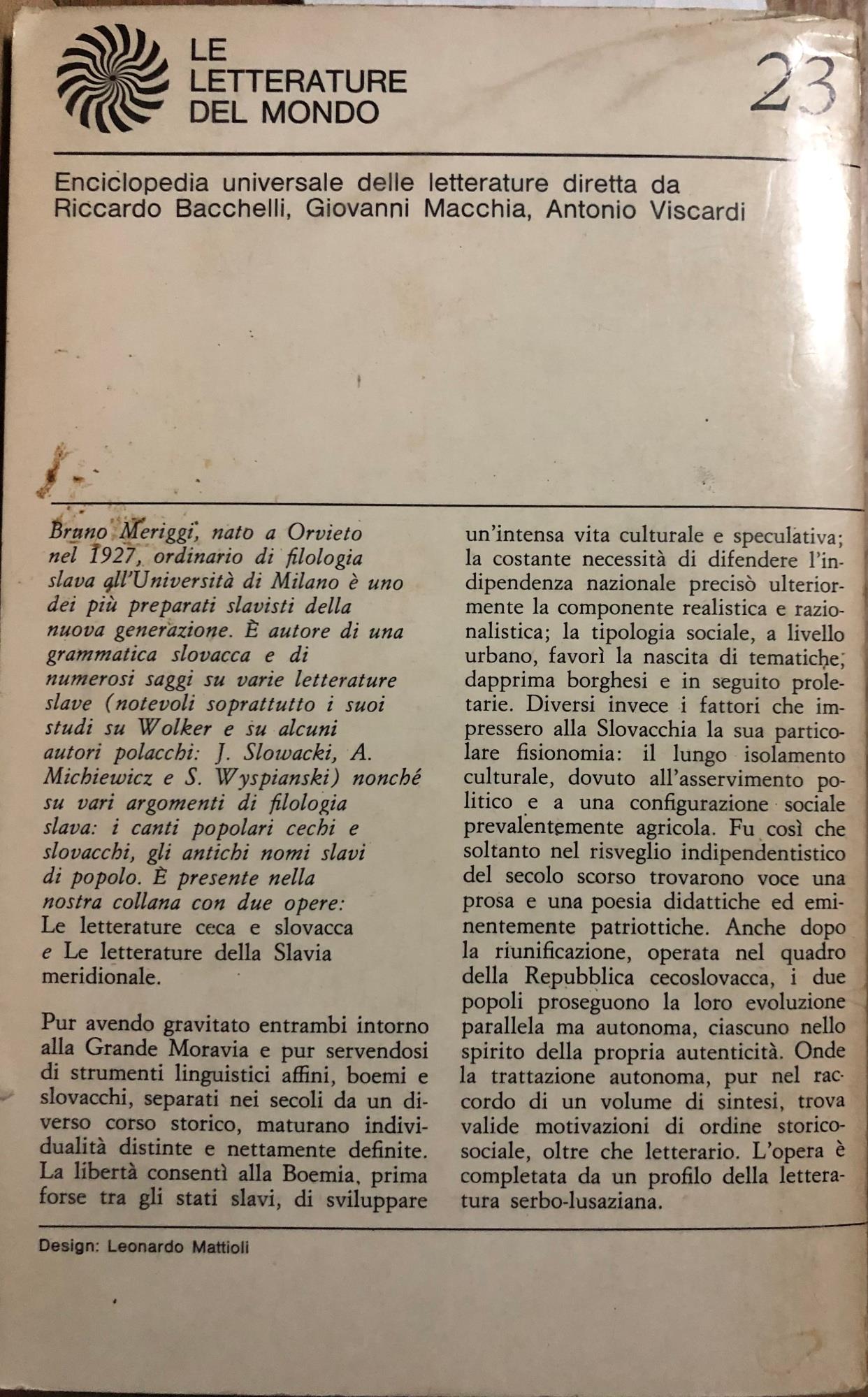 Le letterature ceca e slovacca