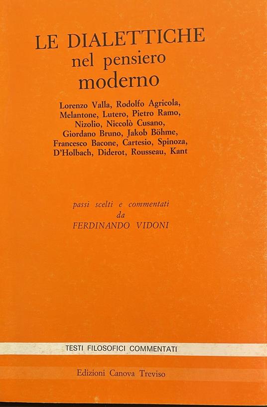Le dialettiche nel pensiero moderno - copertina