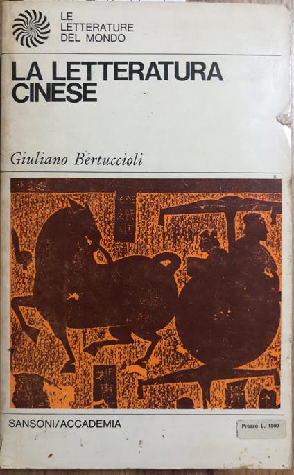 La letteratura cinese - Giuliano Bertuccioli - copertina
