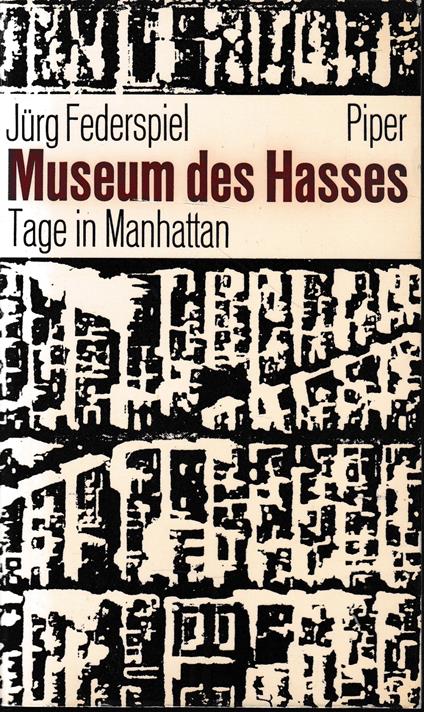 Museum des Hasses. Tage in Manhattan - copertina