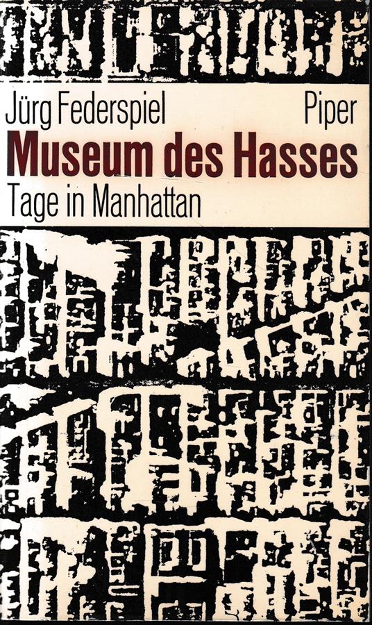 Museum des Hasses. Tage in Manhattan - copertina