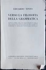 Verso la filosofia della grammatica