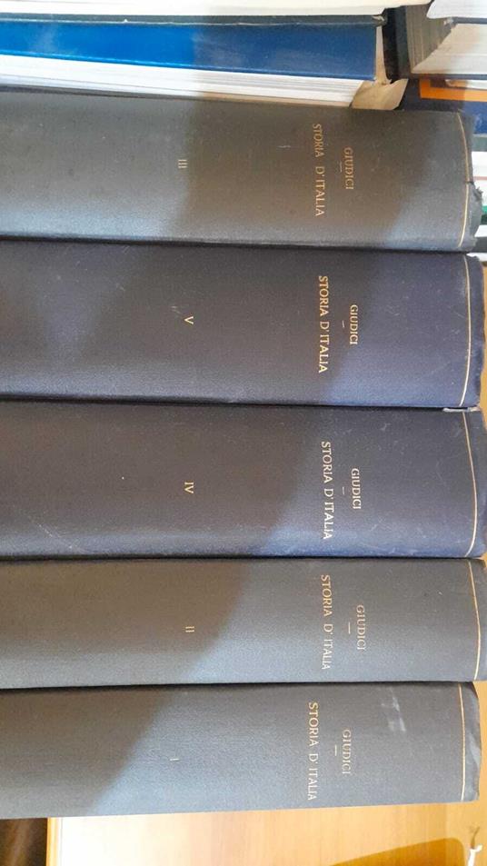 Storia d'Italia narrata al popolo dalla fondazione di Roma alla grande guerra nazionale. (5 volumi) - Paolo Giudici - copertina