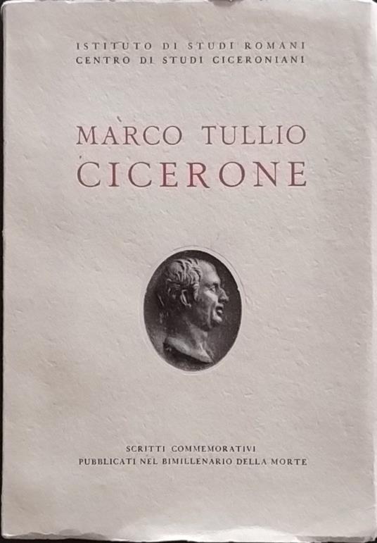 Marco Tullio Cicerone - copertina