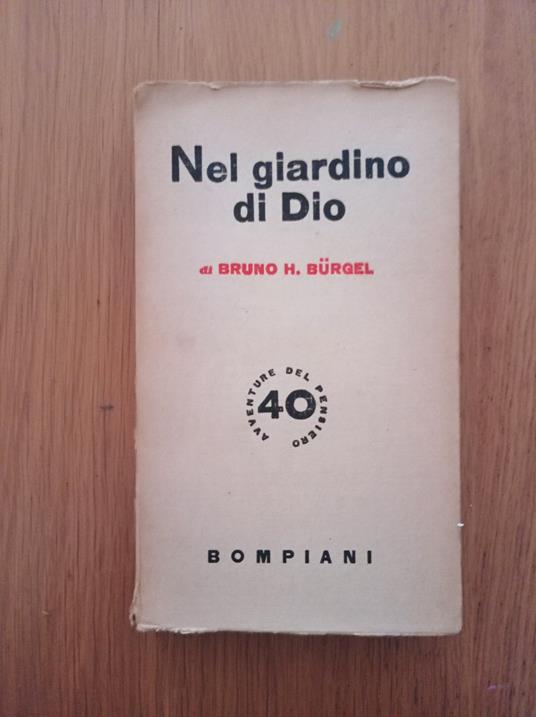 Nel giardino di Dio - Bruno Hans Bürgel - copertina