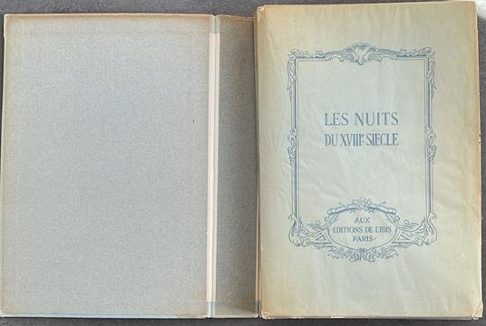 Les nuits du XVIII siecle - copertina