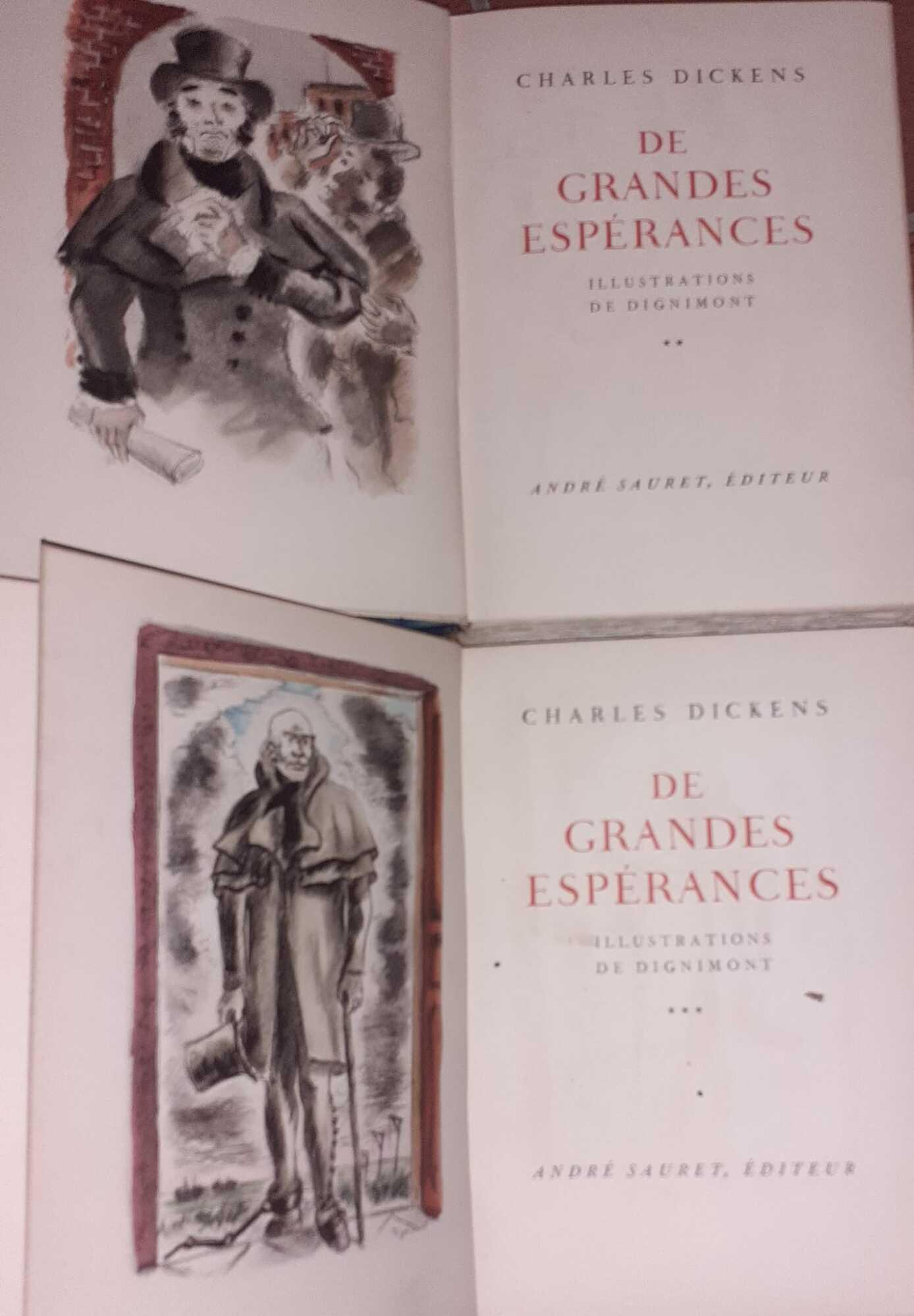 De grandes esperances . Illustrations de dignimont. Volume 2. Volume 3