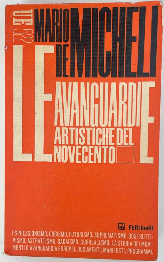 Le avanguardie artistiche del Novecento - Mario De Micheli - copertina
