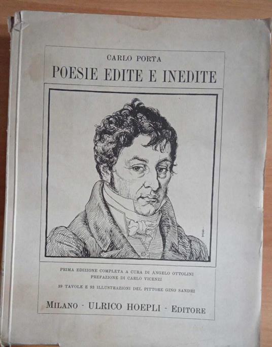 Poesie edite e inedite - Carlo Porta - copertina