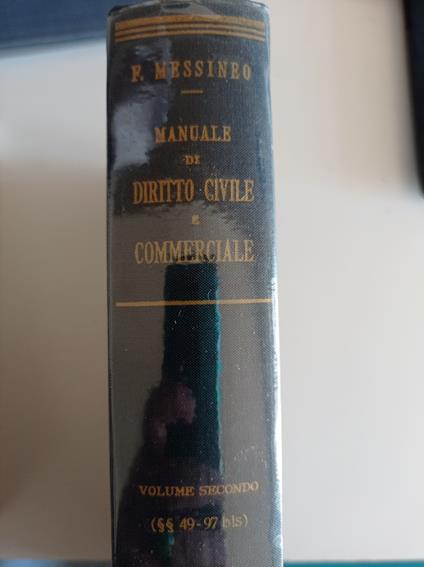 Manuale di diritto civile e commerciale Vol. II - Francesco Messineo - copertina