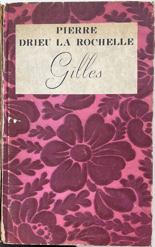 Gilles - Pierre Drieu La Rochelle - copertina