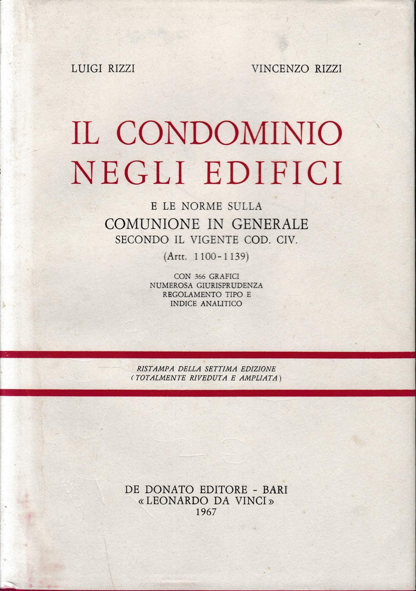 Il condominio negli edifici, vol. 1°