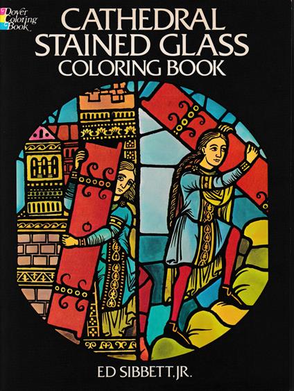 Cathedral Stained Glass Coloring Book - copertina