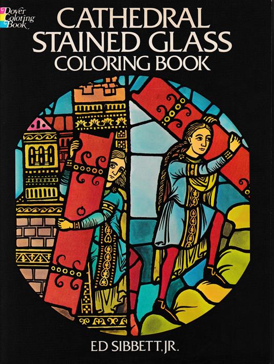 Cathedral Stained Glass Coloring Book - copertina