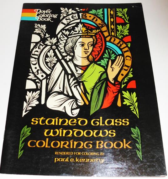 Stained Glass Windows Coloring Book - copertina