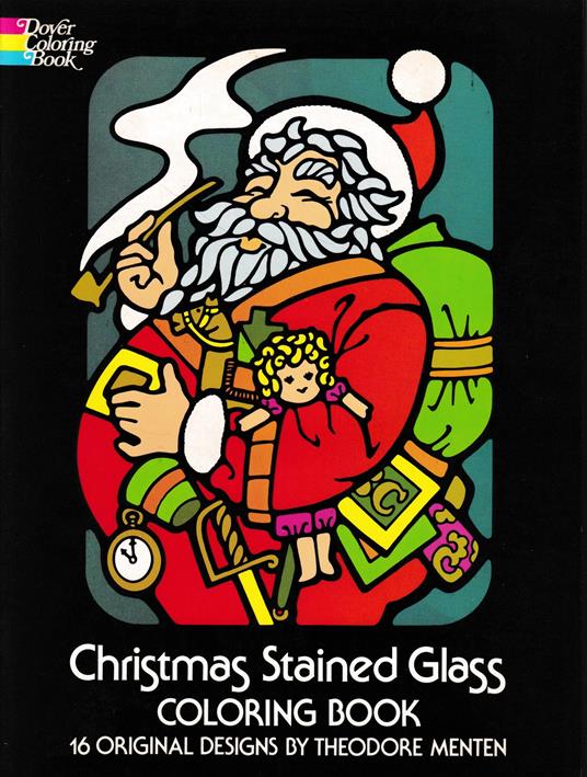 Christmas Stained Glass Coloring Book - copertina