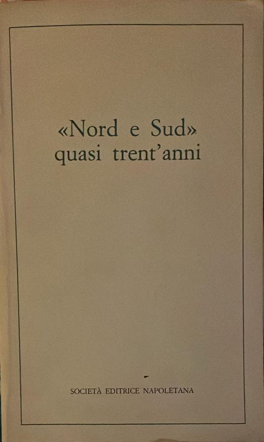 "Nord e Sud" quasi trent'anni - copertina