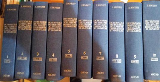Dictionnaire des peintres, sculpteurs dessinateurs et graveurs (10 volumi) - copertina