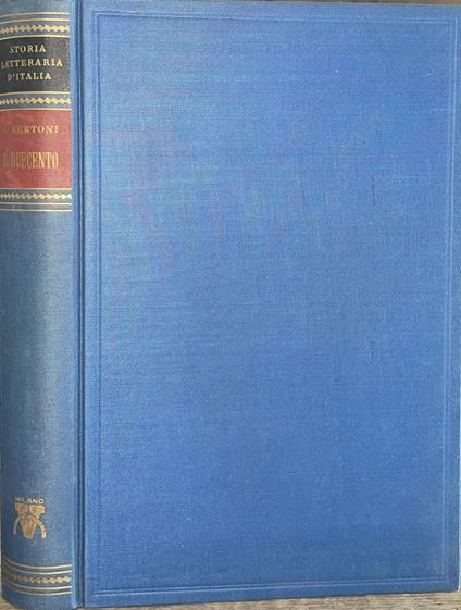Storia letteraria d'Italia Il Duecento - Giulio Bertoni - copertina