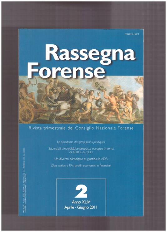 Rassegna Forense N. 2 - copertina