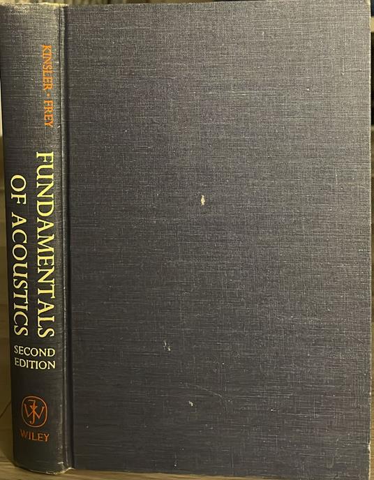 Fundamentals of acoustics. second edition - copertina