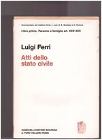 Degli Atti dello Stato Civile Art. 449-455