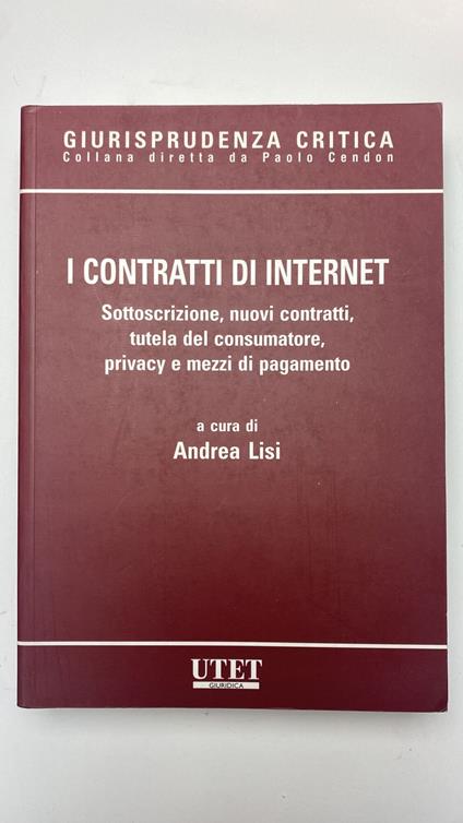 I contratti di internet - copertina