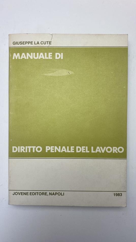 Manuale di diritto penale del lavoro - copertina