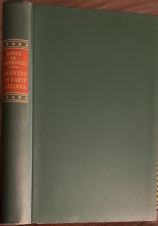 Incontro con l'arte egiziana - Boris De Rachewiltz - copertina