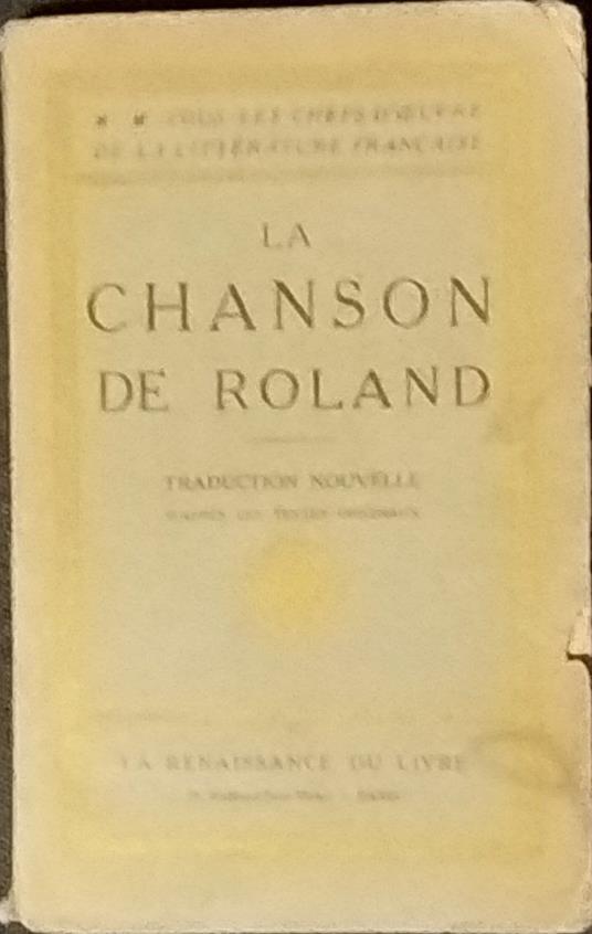 La chanson de Roland - copertina