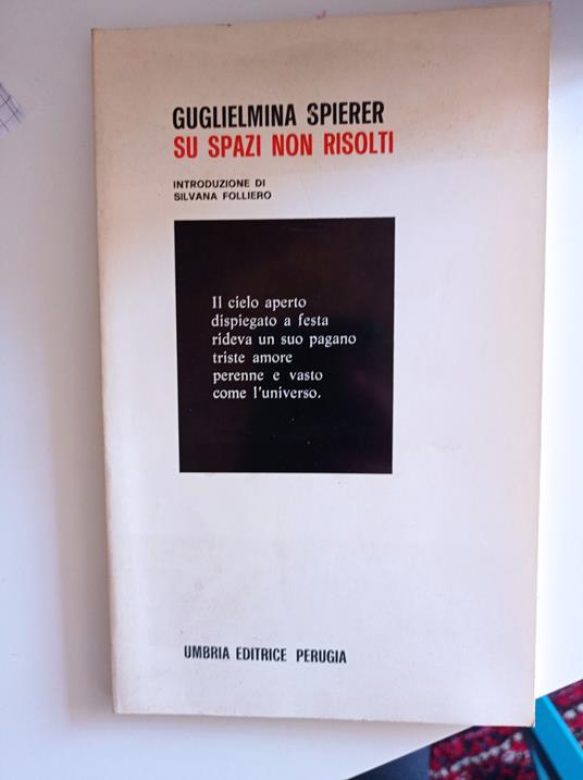 Su spazi non risolti - copertina