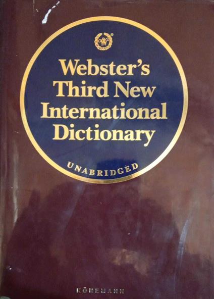 Webster's third new international dictionary: unabridged - copertina