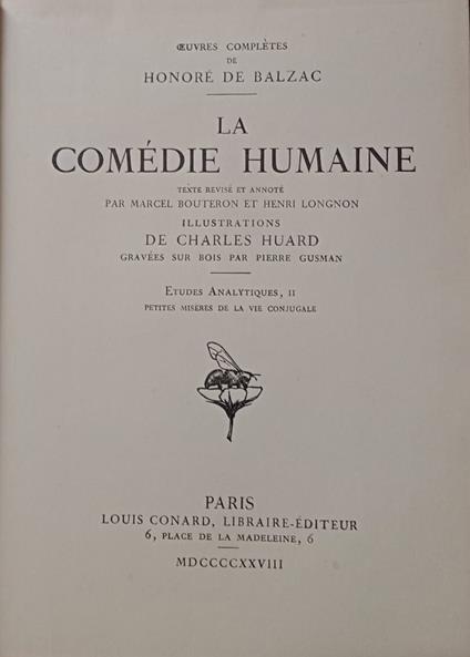 La Comèdie Humaine. Petites misères de la vie conjugale - Honoré de Balzac - copertina