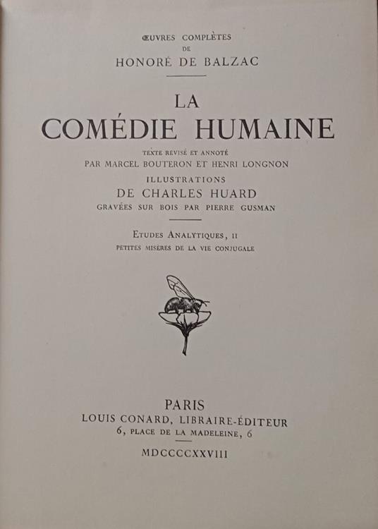 La Comèdie Humaine. Petites misères de la vie conjugale - Honoré de Balzac - copertina