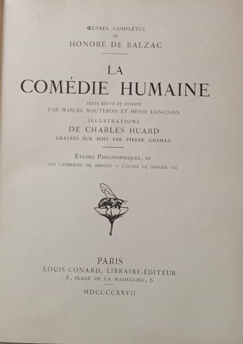 La Comèdie Humaine. Sur Catherine de Mèdicis