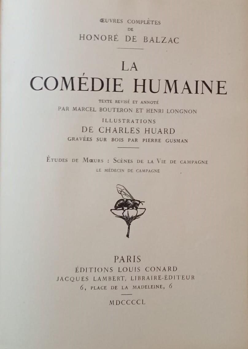 La Comèdie Humaine. Le mèdecin de campagne
