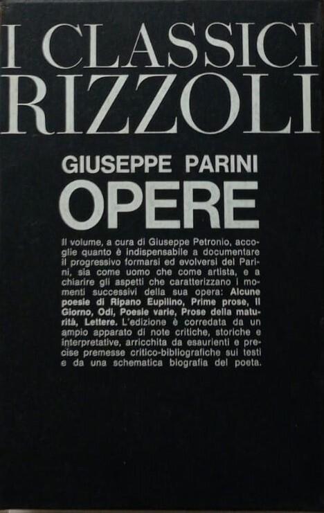 Opere - Giuseppe Parini - copertina