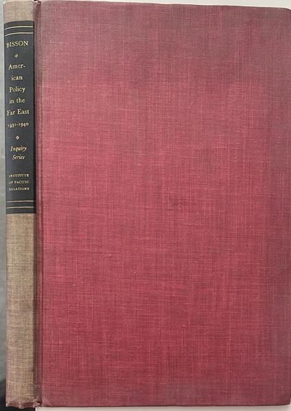 American policy in the far east 1931-1940 - copertina