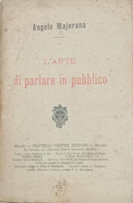 L' arte di parlare in pubblico - copertina